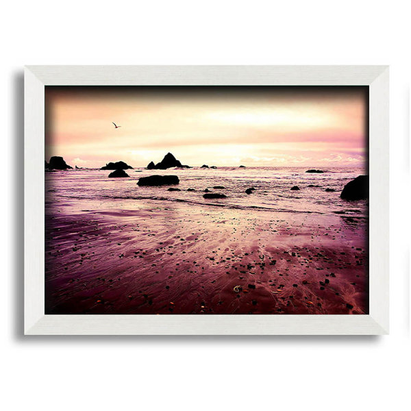 House Of Hampton Gerahmtes Leinwandbild Peach Sunset Skies Wayfair De